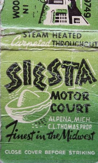 Siesta Motor Court - Matchbook (newer photo)